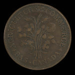 Canada, unknown, 1 sou <br /> 1838