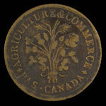 Canada, unknown, 1 sou <br /> 1838