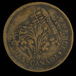Canada, unknown, 1 sou <br /> 1838