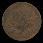 Canada, Bank of Montreal, 1 sou <br /> 1838