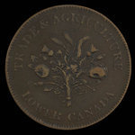 Canada, Bank of Montreal, 1 sou <br /> 1838