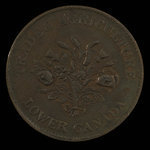 Canada, Bank of Montreal, 1 sou <br /> 1838