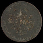 Canada, Banque du Peuple (People's Bank), 1 sou <br /> 1837