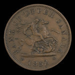 Canada, Bank of Upper Canada (York), 1 penny <br /> 1852