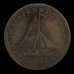 Canada, unknown, 1/2 penny <br /> 1820