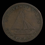 Canada, unknown, 1/2 penny <br /> 1820