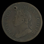 Canada, Province of Nova Scotia, 1 penny <br /> 1824