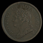 Canada, Province of Nova Scotia, 1 penny <br /> 1824