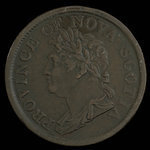 Canada, Province of Nova Scotia, 1 penny <br /> 1824