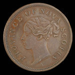 Canada, Province of Nova Scotia, 1 penny <br /> 1843