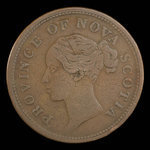Canada, Province of Nova Scotia, 1 penny <br /> 1843