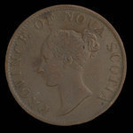 Canada, Province of Nova Scotia, 1/2 penny <br /> 1843