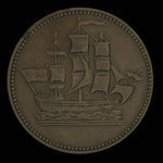 Canada, unknown, 1/2 penny <br /> 1835