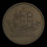 Canada, unknown, 1/2 penny : 1835