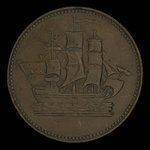 Canada, unknown, 1/2 penny <br /> 1835