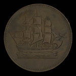 Canada, unknown, 1/2 penny <br /> 1835