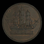 Canada, unknown, 1/2 penny <br /> 1835