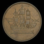 Canada, unknown, 1/2 penny <br /> 1835