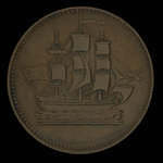 Canada, unknown, 1/2 penny <br /> 1835