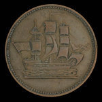 Canada, unknown, 1/2 penny <br /> 1835