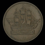 Canada, unknown, 1/2 penny <br /> 1835