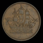 Canada, unknown, 1/2 penny <br /> 1835