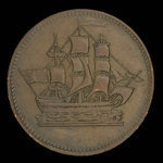 Canada, unknown, 1/2 penny <br /> 1835