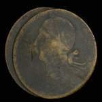Canada, unknown, 1/2 penny : 1838