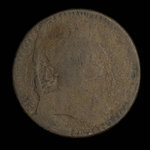 Canada, unknown, 1/2 penny <br /> 1838