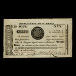 Canada, Wfd. Nelson & Co., 30 sous : July 22, 1837