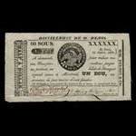 Canada, Wfd. Nelson & Co., 60 sous : July 22, 1837