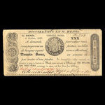 Canada, Wfd. Nelson & Co., 30 sous : October 9, 1837