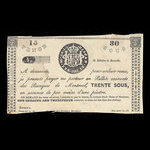 Canada, A. Baby, 30 sous : 1838