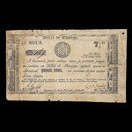 Canada, Jos. T. Drolet, 7 1/2 pence : August 28, 1837