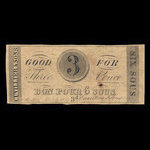 Canada, Cuvillier & Sons, 3 pence <br /> July 10, 1837