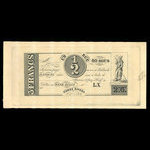 Canada, Hart's Bank, 60 sous <br /> October 1, 1837