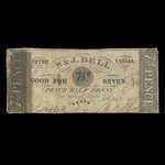 Canada, W. & J. Bell, 7 1/2 pence <br /> December 30, 1837