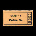 Canada, Camp 10, 5 cents <br /> November 1946