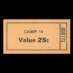 Canada, Camp 10, 25 cents <br /> November 1946