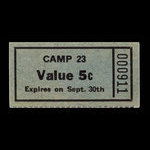Canada, Camp 23, 5 cents <br /> September 30, 1945