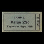 Canada, Camp 23, 25 cents <br /> September 30, 1945