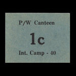 Canada, Camp 40, 1 cent <br /> May 1946