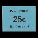 Canada, Camp 40, 25 cents <br /> May 1946