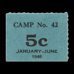 Canada, Camp 42, 5 cents <br /> June 30, 1946