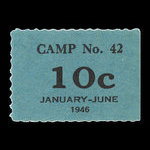 Canada, Camp 42, 10 cents <br /> June 30, 1946