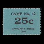 Canada, Camp 42, 25 cents <br /> June 30, 1946