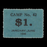 Canada, Camp 42, 1 dollar <br /> June 30, 1946