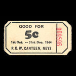 Canada, Camp 100, 5 cents <br /> December 31, 1944