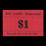 Canada, Camp 135, 1 dollar <br /> June 30, 1946