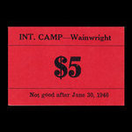 Canada, Camp 135, 5 dollars <br /> June 30, 1946